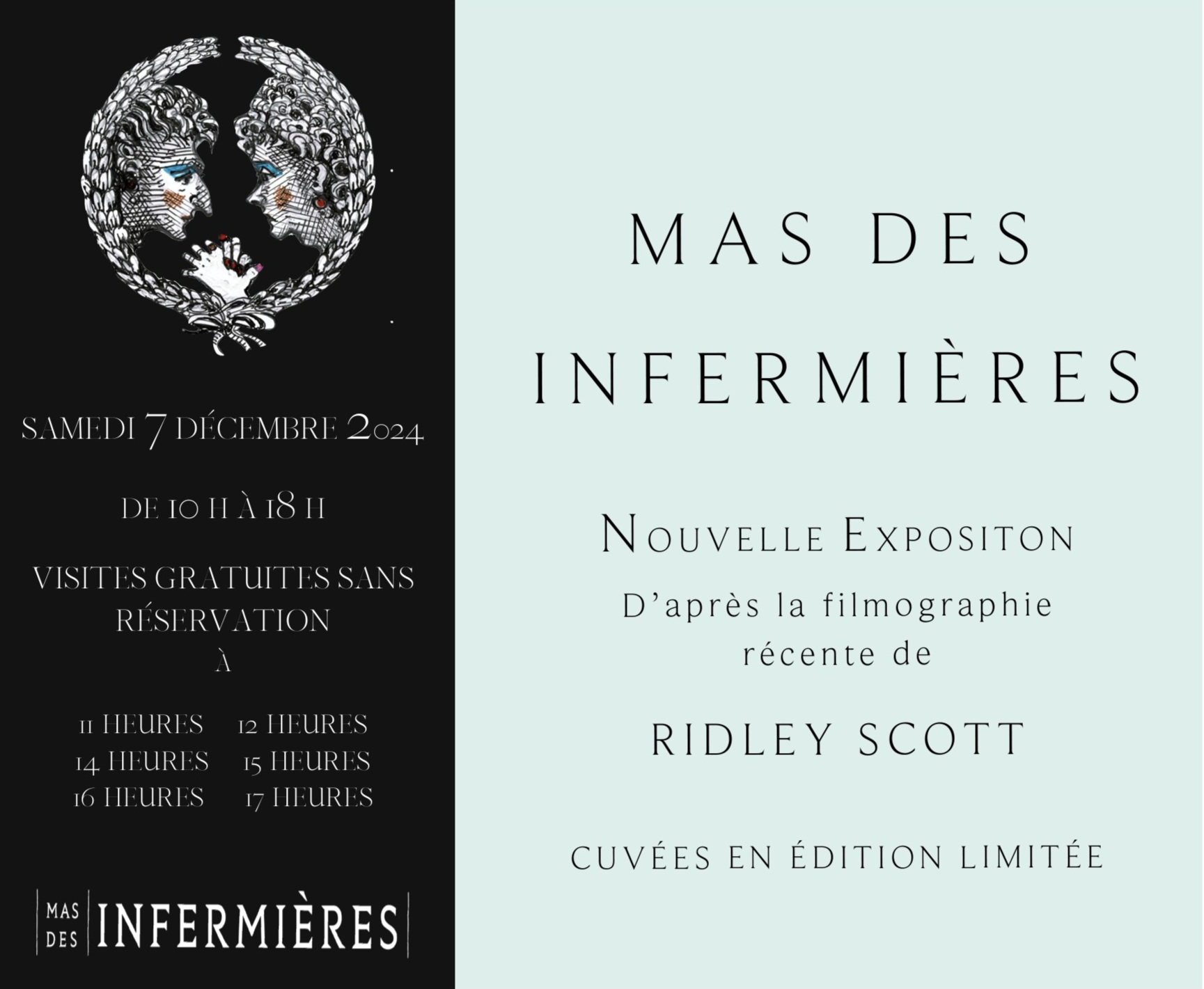 SAMEDI 7 DECEMBRE – Inauguration nouvelle exposition